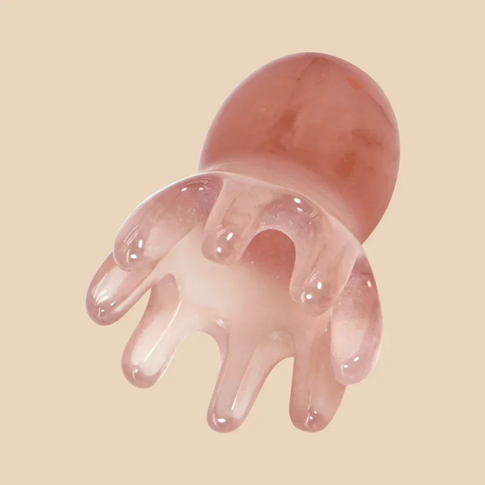Resin Octopus Scalp Massage Comb Acupressure Meridian Therapy Hair Care Portable Head Massage Relaxation Tool Natural Material